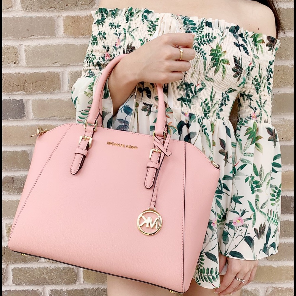 🎁Michael Kors Pink Satchel - Picture 1 of 5